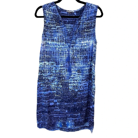beachlunchlounge Dresses & Skirts - Beachlunchlounge Women's Zuhri Blue Ombre Tie Dye Summer Dress Size Large